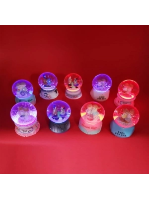 Dekoratif Mini Boy Sevgililer Kar Küresi