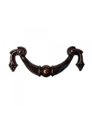 Dekoratif Zamak Üzümlü Kulp - 64mm, Eskitme, 1 Adet
