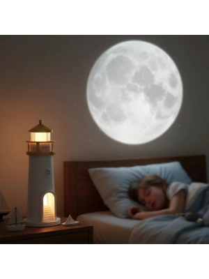 Deniz Feneri Projektör Gece Lambası