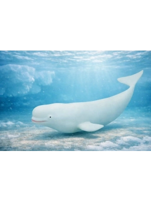 Deniz Hayvanları Serisi - Beyaz Balina 30 cm