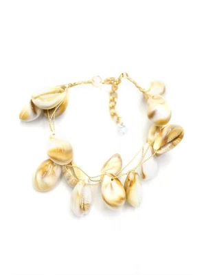 Deniz Kabuğu Bileklik - Kahverengi