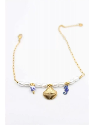 Deniz Kabuğu Halhal - Altın