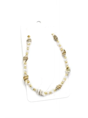 Deniz Kabuğu Halhal - Beyaz