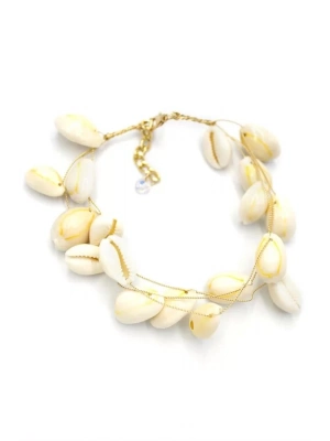 Deniz Kabuğu Halhal - Beyaz