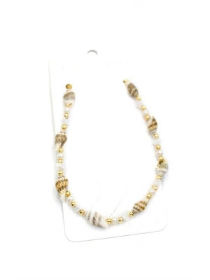 Deniz Kabuğu Halhal - Beyaz