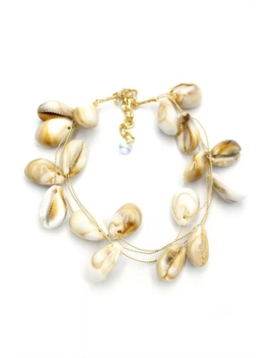 Deniz Kabuğu Halhal - Kahverengi