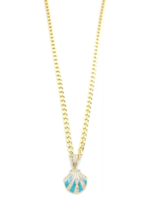 Deniz Kabuğu Kolye - Altın