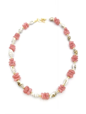 Deniz Kabuğu Kolye - Nar Çiçeği