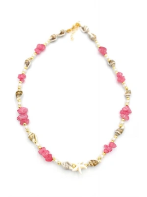 Deniz Kabuğu Kolye - Nar Çiçeği