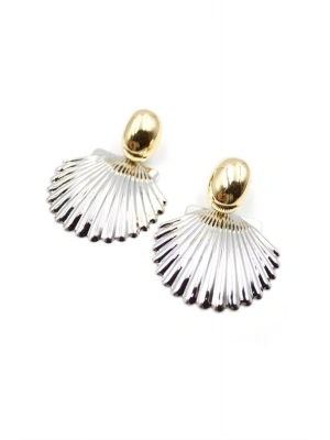 Deniz Kabuğu Küpe - Gümüş