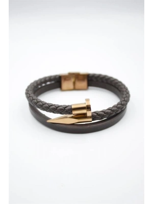 Deri Çivi Bileklik - Rose