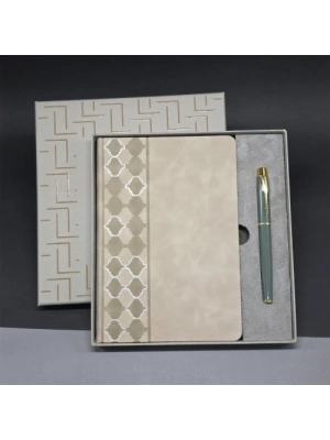 Deri Defter Ve Kalem Set