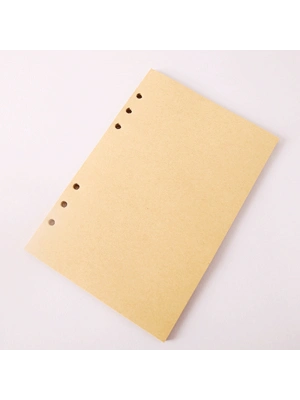 Deri Yaprak Desenli Çizgisiz Defter