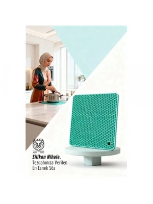 ® Derin Su  Serisi - Isıya Dayanıklı Bal Peteği Kaymaz Silikon Kare Nihale