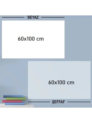 ®  Ders Çalışma Yazı Tahtası Manyetik Duvar Stickerı 100x60 cm