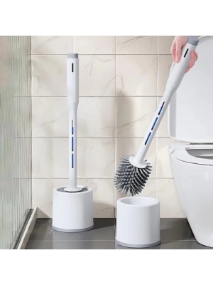 Deterjan Hazneli Silikon Tuvalet Fırçası