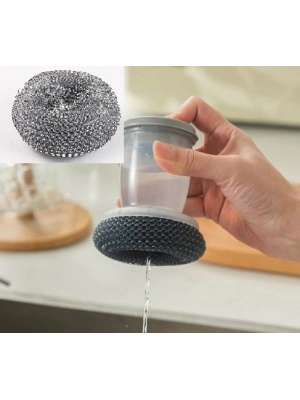 Deterjan Hazneli Telli Bulaşık Fırçası