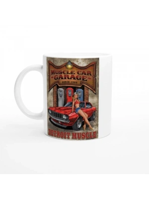 Detroit Muscle Garage Kupa Bardak