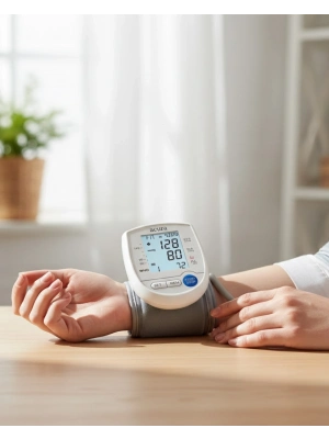 ® Dijital Bilek Tansiyon Aleti Çift Güç Kaynaklı HD Ekranlı