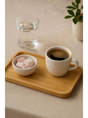 Dikdörtgen Bambu Sunumluk 14x24 cm