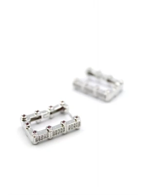 Dikdörtgen Küpe - Gümüş