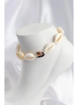 Doğal Kauri Kabuğu Asansörlü Model Halhal