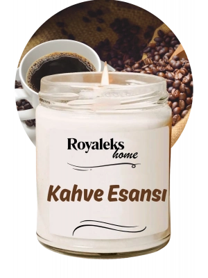 Doğal Özel Seri Kokulu Dekoratif Kavanoz Mum 210 cc - Kahve Kokusu Esansı - RYL