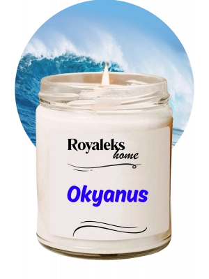 Doğal Özel Seri Kokulu Dekoratif Kavanoz Mum 210 cc - Okyanus Esansı - RYL
