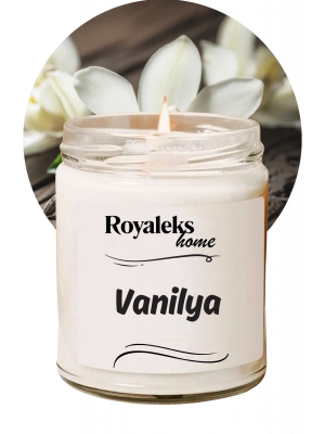 Doğal Özel Seri Kokulu Dekoratif Kavanoz Mum 210 cc - Vanilya - RYL