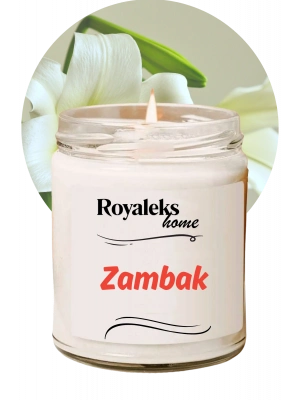 Doğal Özel Seri Kokulu Dekoratif Kavanoz Mum 210 cc - Zambak Esansı - RYL