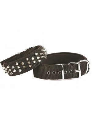 Doggie Konfor El Yapımı Çivili Köpek Boyun Tasması 5x55-65cm Siyah