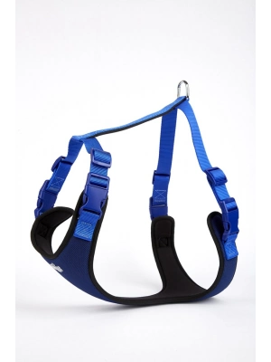 Doggie Softlu Siyah Köpek Bel Tasması 70/95 cm Mavi