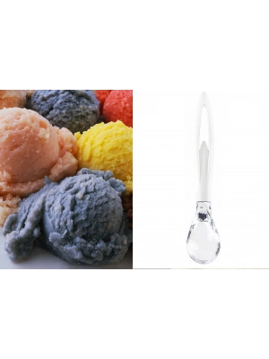 Dondurma Kaşığı - Şeffaf Mika Uçlu