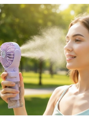 ® Dönen Su Sisli El Fanı – 4 Kademeli Rüzgar, Şeffaf Su Haznesi, Sessiz Çalışma