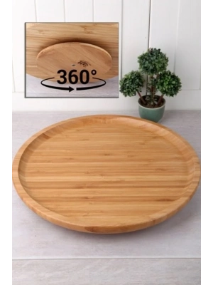 Dönerli Bambu Sunum Tabağı 30 Cm Royaleks-DS3030