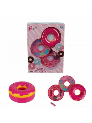 ® Donut Şekilli 2 Katlı Makyaj Güzellik Seti