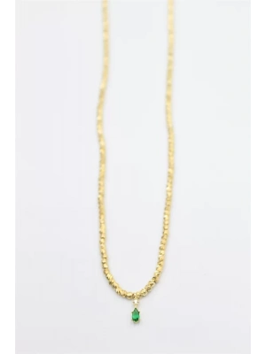 Dorika Taşlı Kolye - Altın