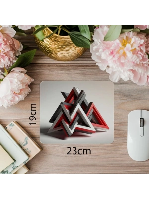 Drama Efekti Yaratacak Minimalist Tasarım - 19x23 cm 2 mm Dikdörtgen İthal Baskılı Mouse Pad