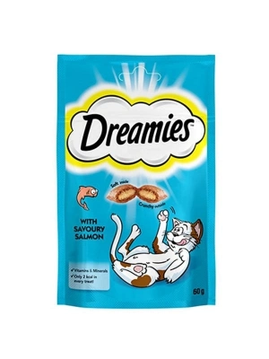 Dreamies İçi Dolgulu Somonlu Kıtır Kedi Ödül Maması 1 Adet 60 Gr
