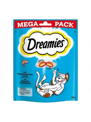 Dreamies Mega Pack İç Dolgulu Somonlu Kedi Ödül Bisküvisi 1 Adet 180 Gr