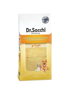 Dr.Sacchi Premium Tavuklu Düşük Tahıllı Yetişkin Köpek Maması 12 Kg