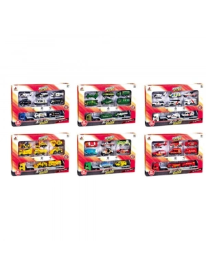 DS047 - ARABA TAŞIYAN TIR ARAÇ SETİ 9  PARÇA