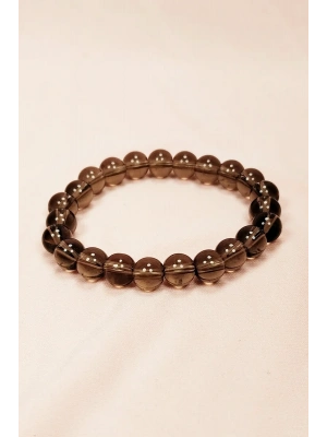 Dumanlı Kuvars Doğal Taş Bileklik Kutulu