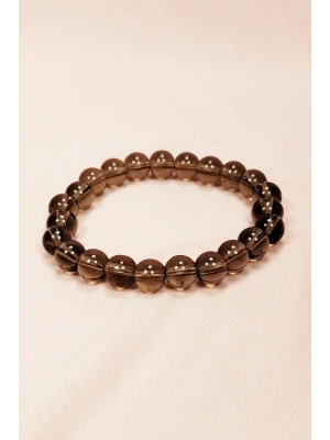 Dumanlı Kuvars Doğal Taş Bileklik Kutulu