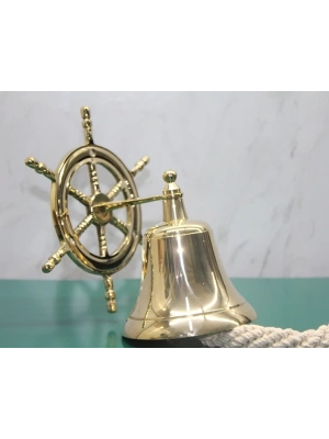 Dümenli Pirinç Duvara Asmalı Çan 4141