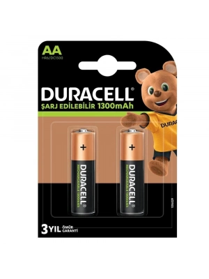 Duracell 1.2v 1300mah Aa Şarj Edilebilir Kalem Pil 2li Paket