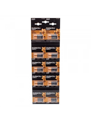 Duracell 1.5v İnce Aaa 20li Alkalin Pil Lr03/mn20