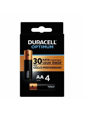 Duracell 4Lü Optimum AA Kalem Pil