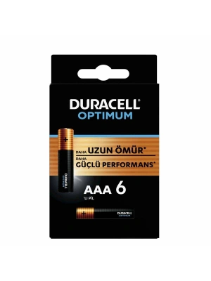Duracell 6Lı Optimum AAA Kalem Pil