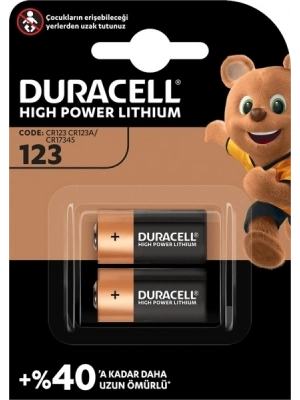 Duracell Lityum Cr123a Pil 2li